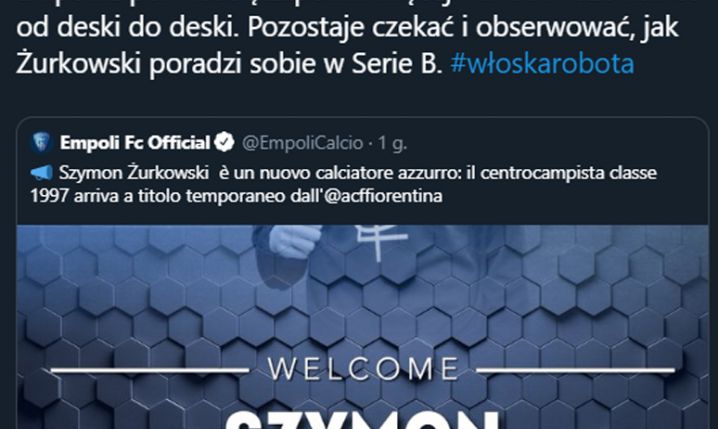 OFICJALNIE! Szymon Żurkowski WYPOŻYCZONY!